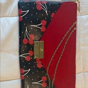 INC International Concepts Red and Black Crossbody Bag